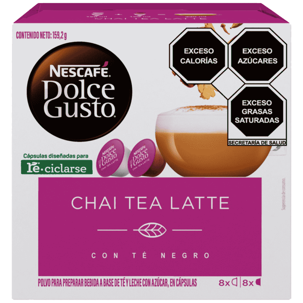 16 Capsulas de Chai Tea Latte NESCAFE Dolce Gusto